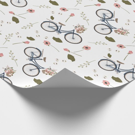 Bot- en lentevloerbloemen - verpakkingspapier cadeaupapier (Hoek)