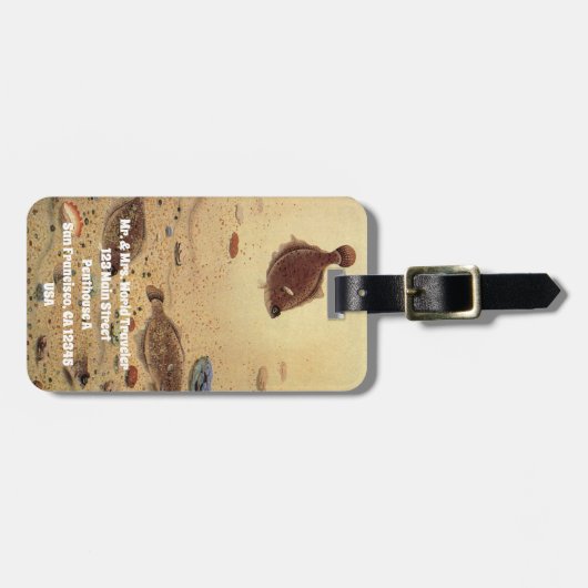  bot- en zeeboten bagagelabel (Voorkant horizontaal)