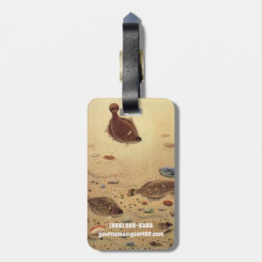 bot- en zeeboten bagagelabel (Achterkant verticaal)