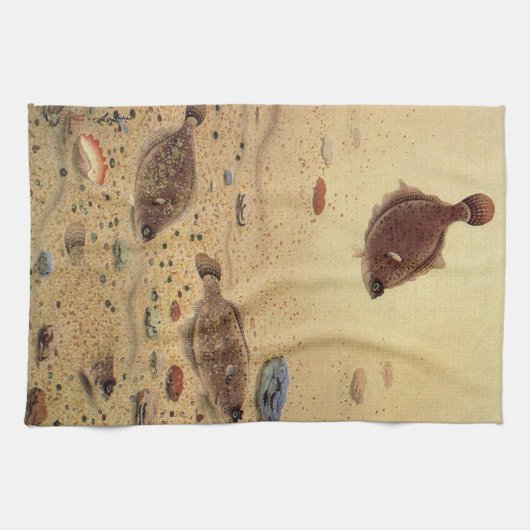 bot- en zeeboten theedoek (Horizontaal)