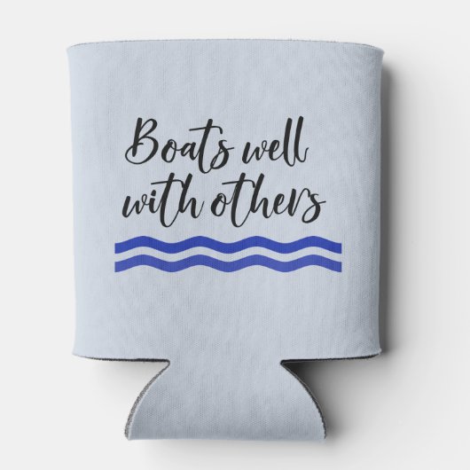 Bot goed met andere golven meer strand blikjeskoeler (Achterkant)