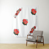 Bot: HAWAÏAN RED HIBISCUS MET VIOLIN Wandkleed (In situ)