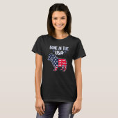 Bot In De Usa Pug 4 Juli T-shirt (Voorkant volledig)