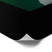 Bot met reflectie in een meer zwart poster (Hoek)