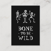 Bot om wild Skeleton Halloween Classroom Kards te  Visitekaartje (Voorkant)