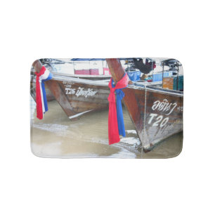 Bot op de strand   Phi Phi-eilanden, Thailand Badmat