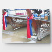 Bot op de strand | Phi Phi-eilanden, Thailand Fotoplaat (voorkant)
