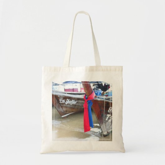 Bot op de strand | Phi Phi-eilanden, Thailand Tote Bag (Voorkant)