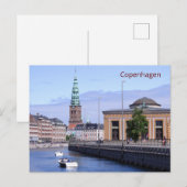 Bot op het Frederiksholms-kanaal in Kopenhagen Briefkaart (Voorkant / Achterkant)