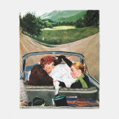 Bot op straat fleece deken (Voorkant)