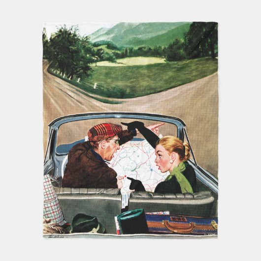 Bot op straat fleece deken (Voorkant)