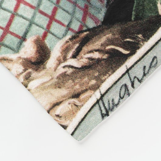 Bot op straat fleece deken (Hoek)