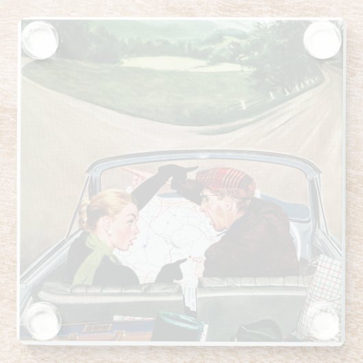 Bot op straat glazen onderzetter (Achterkant)