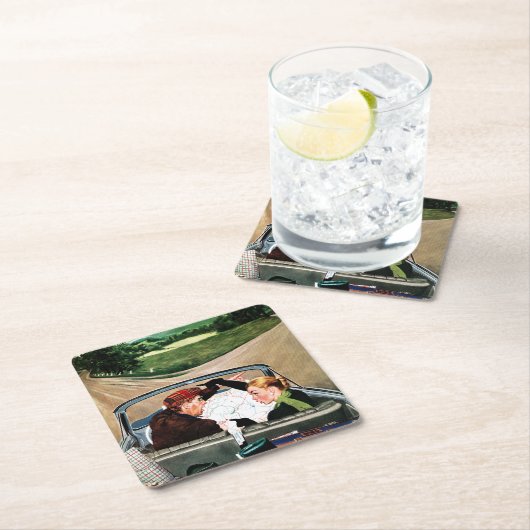 Bot op straat kartonnen onderzetters (Insitu)