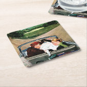 Bot op straat kartonnen onderzetters (Schuin)