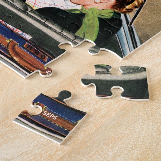 Bot op straat legpuzzel (Zijkant)