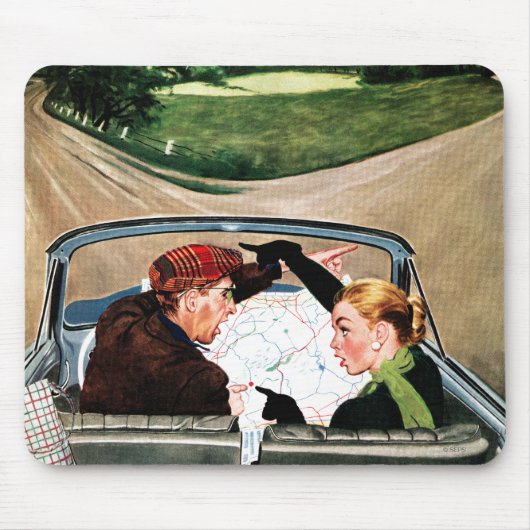 Bot op straat muismat (Voorkant)