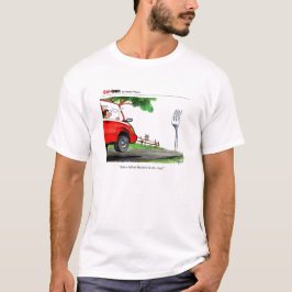 Bot op straat t-shirt