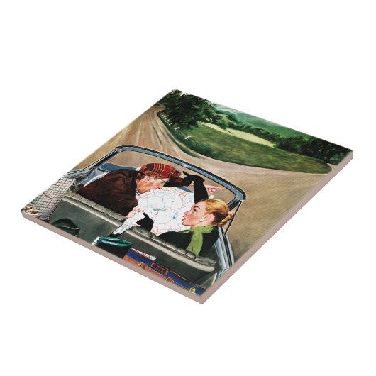 Bot op straat tegeltje (Zijkant)