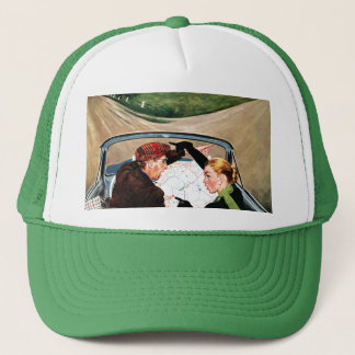 Bot op straat trucker pet