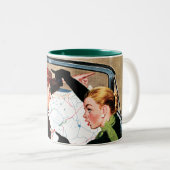 Bot op straat tweekleurige koffiemok (Voorkant rechts)