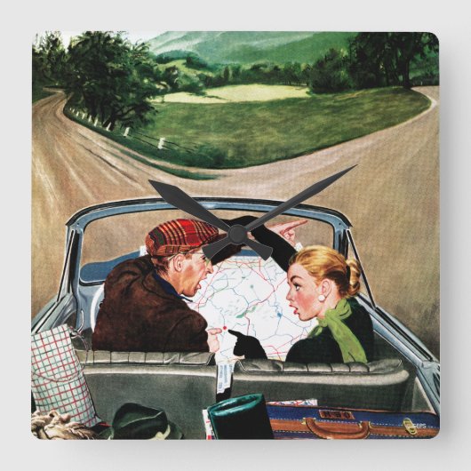 Bot op straat vierkante klok (Voorkant)