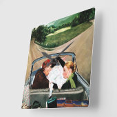 Bot op straat vierkante klok (Hoek)