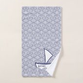 Bot op Waves Bath Towel Set Bad Handdoek (Handdoek)