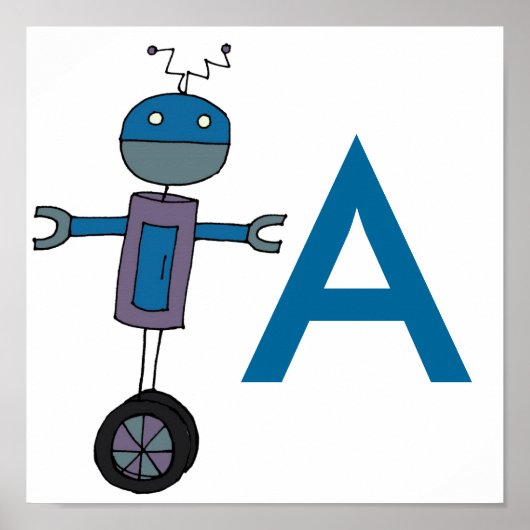 Bot op wielen poster (Voorkant)