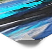 Bot op zee hangende tapijt poster (Hoek)