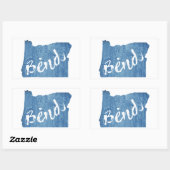 Bot, Oregon Wood Grain Rechthoekige Sticker (Vel)