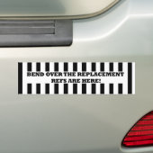 Bot over voor de Bumpersticker van de Vervanging (Op auto)