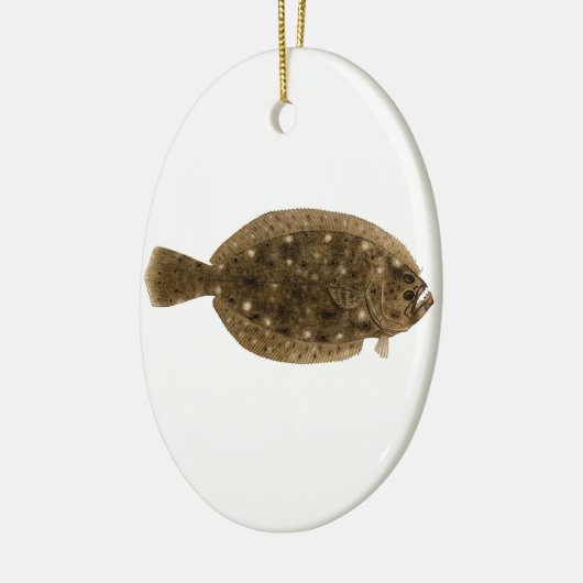 Bot - Summer Flounder Keramisch Ornament (Links)