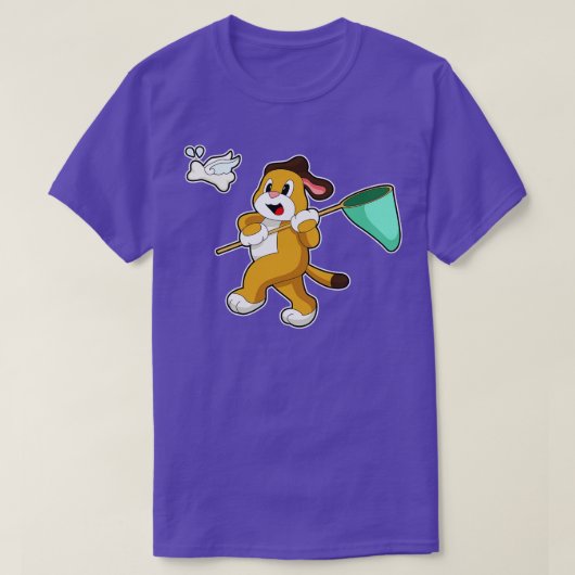 Bot van de hond Landing net T-shirt (Design voorkant)