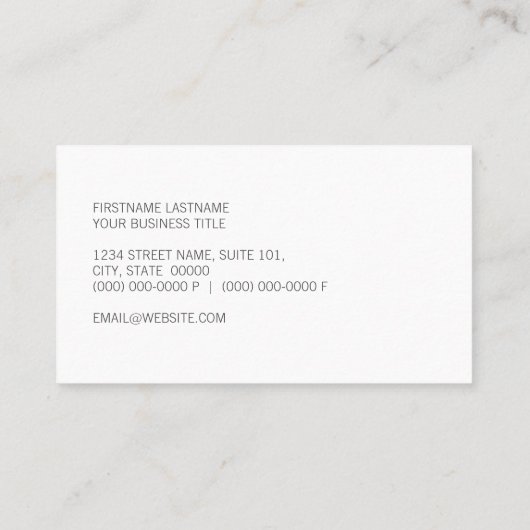 Bot Visitekaartje (Achterkant)