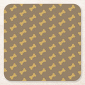 bot voor hondentextuur kartonnen onderzetters (Voorkant)