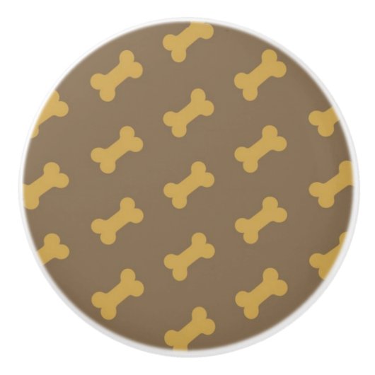 bot voor hondentextuur keramische knop (Voorkant)