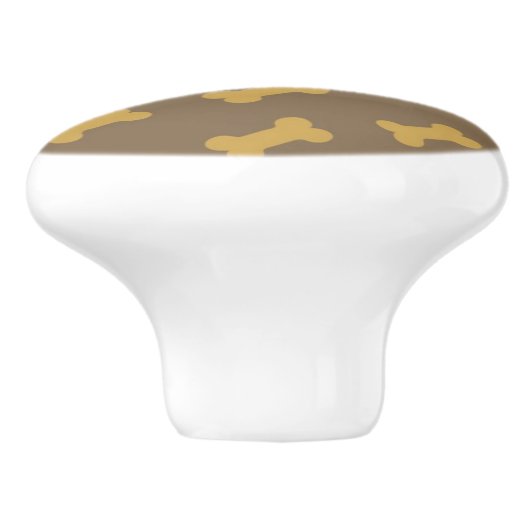 bot voor hondentextuur keramische knop (Zijkant)