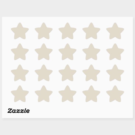 Bot witte ster sticker (Vel)