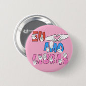 Bota Eu amo Libras Ronde Button 5,7 Cm (Voorkant /achterkant)