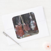 Botafumeiro Vierkante Sticker (Envelop)