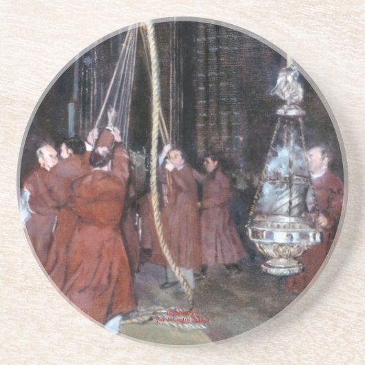 Botafumeiro Zandsteen Onderzetter (Voorkant)