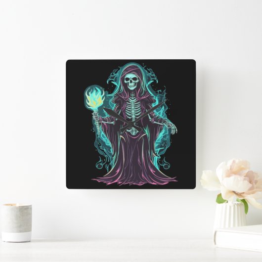 botafval vierkante klok (Huis)