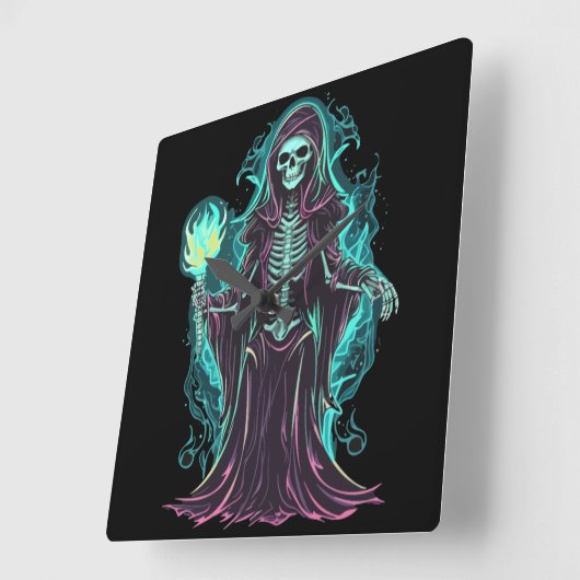 botafval vierkante klok (Hoek)