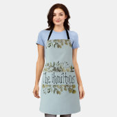 Botaical Waterverf familie aandenken Schort (Gedragen)