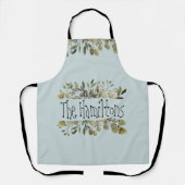 Botaical Waterverf familie aandenken Schort (Voorkant)