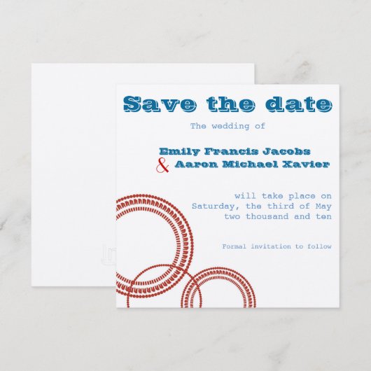 Botan Save The Date (Voorkant / Achterkant)