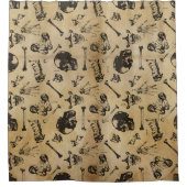 Botanatomie-archeologie Douchegordijn (Voorkant)