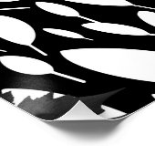 Botanic Balance" zwart-wit acrylposter Perfect Poster (Hoek)