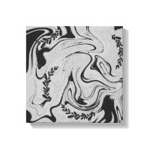 Botanic Balance" Zwarte en Witte Acryl Wandkunst